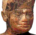 Head of tiny sculpture found at Abydos