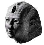 Grey granite head from Tanis. University Museum of Philadelphia