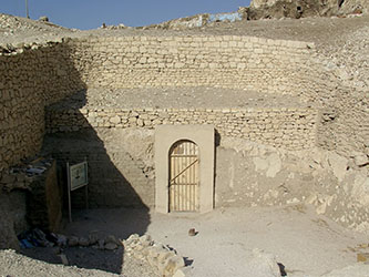 entrance to the tomb