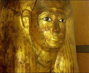gilded inner coffin of Kha. Museo Egizio Turin